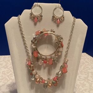 3-pc pink/silver set